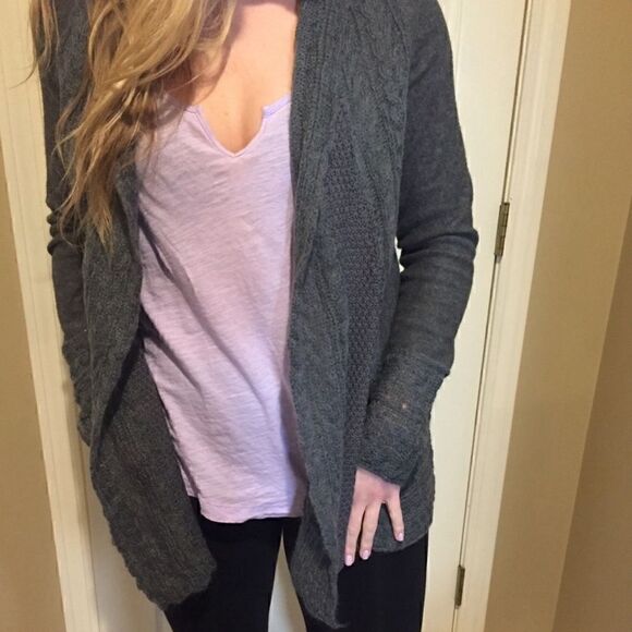 Anthropologie Sweaters - NWOT. Anthropologie grey cardigan sweater